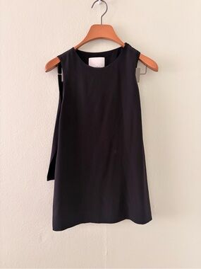 3.1 Phillip Lim Black Sleeveless Silk Tank